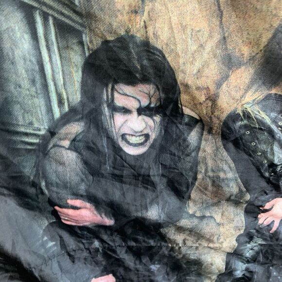VTG Cradle Of Filth 2004 Coffin Fodder Album Metal Band Wall Hanging/Scarf Italy - Picture 8 of 16
